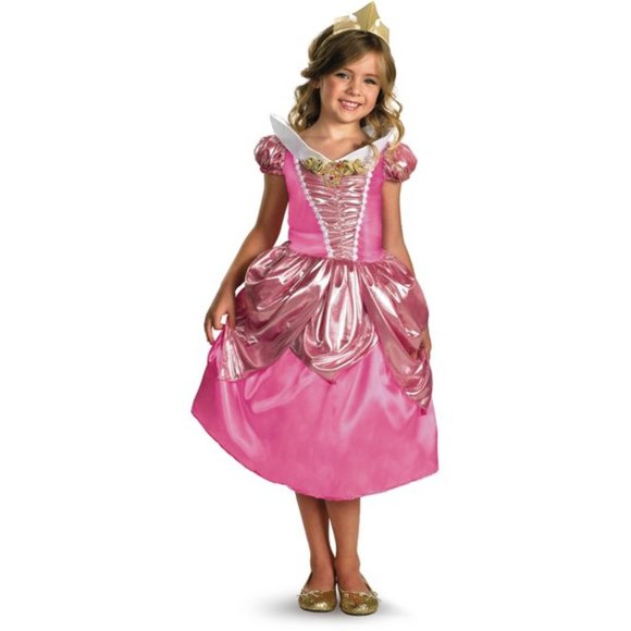 *SHIPS SAME/NEXT DAY!* Sleeping Beauty Princess Aurora Costume, Size Small 4-6x - Picture 1 of 4